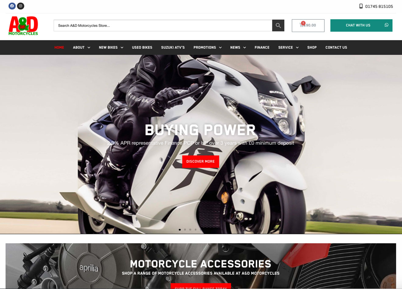 Motorcycle Dealer Websites & Bespoke Software - Media Links Online